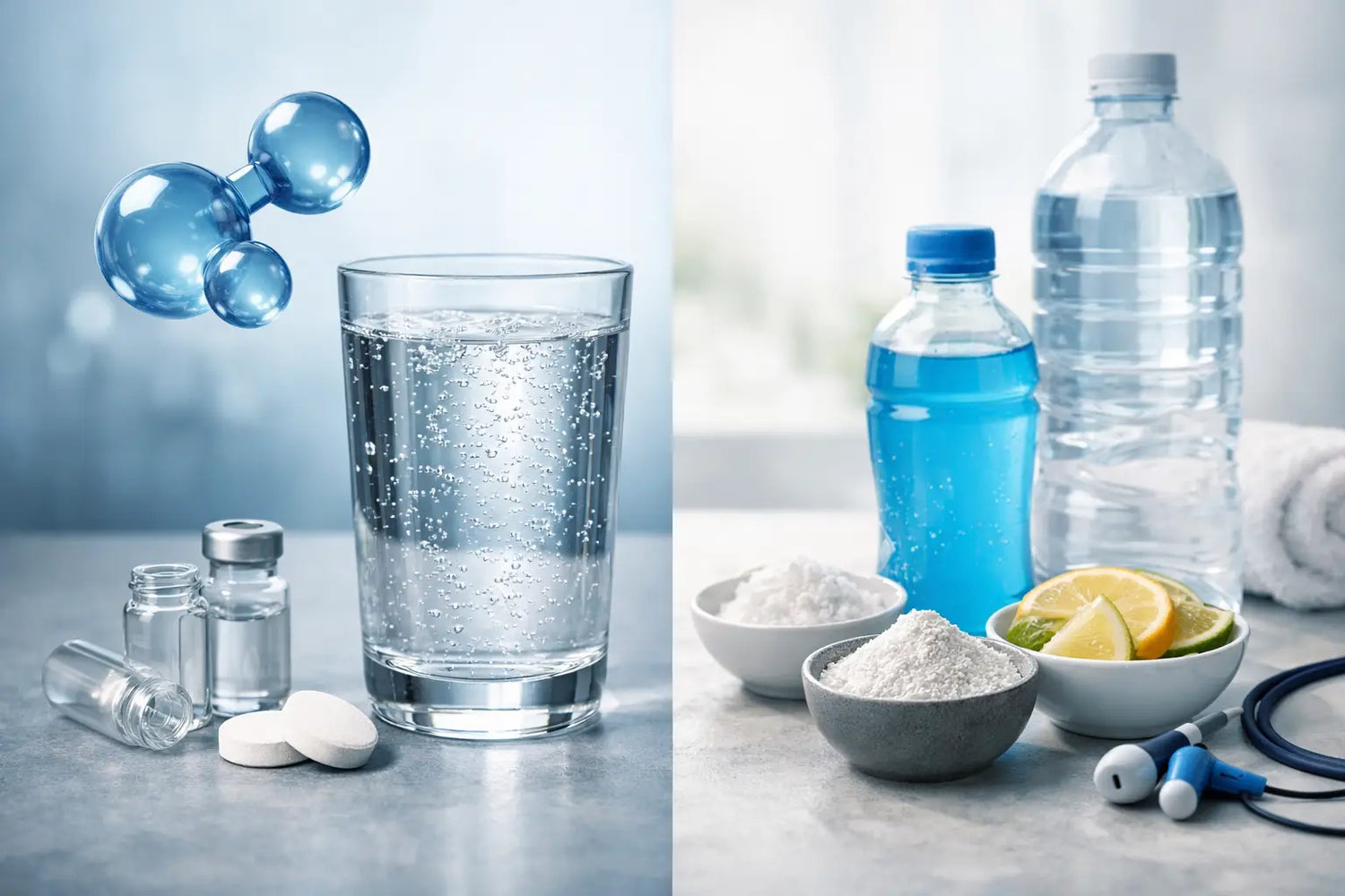 Molecular Hydrogen vs Electrolytes
